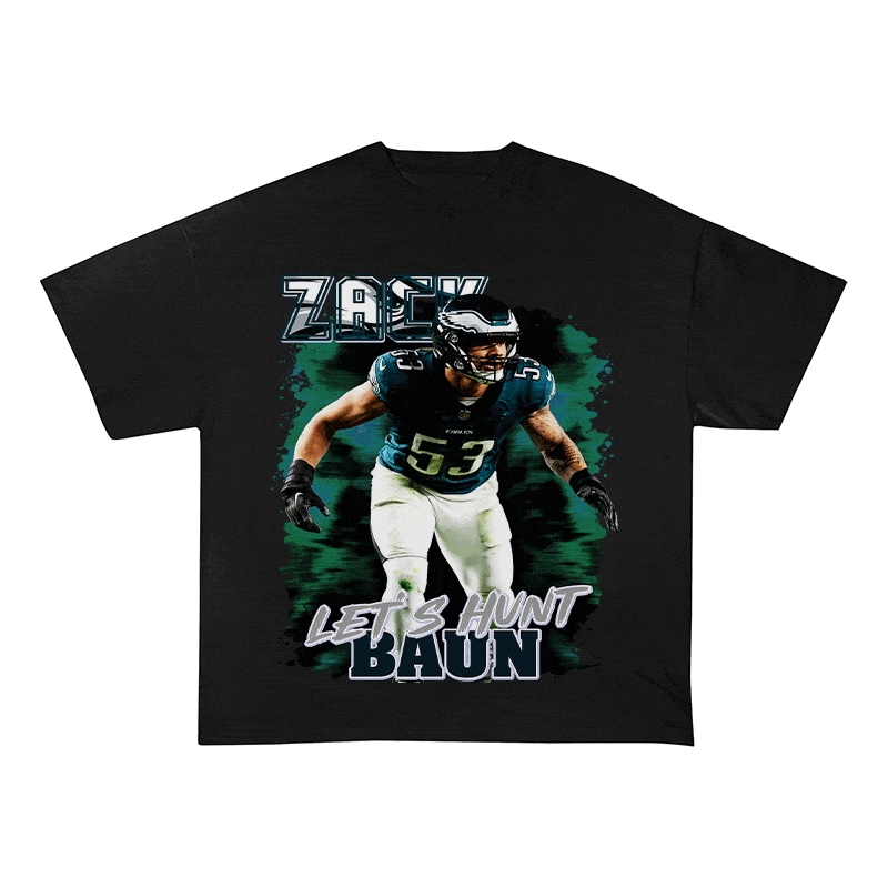 RDMCLOTHINGART tapestry hoodie ZACK BAUN HEAVY WEIGHT COTTON TEE-9084