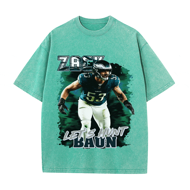 RDMCLOTHINGART tapestry hoodie ZACK BAUN HEAVY WEIGHT COTTON TEE-9084