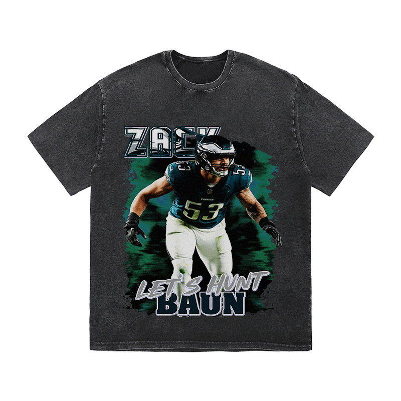 RDMCLOTHINGART tapestry hoodie ZACK BAUN HEAVY WEIGHT COTTON TEE-9084