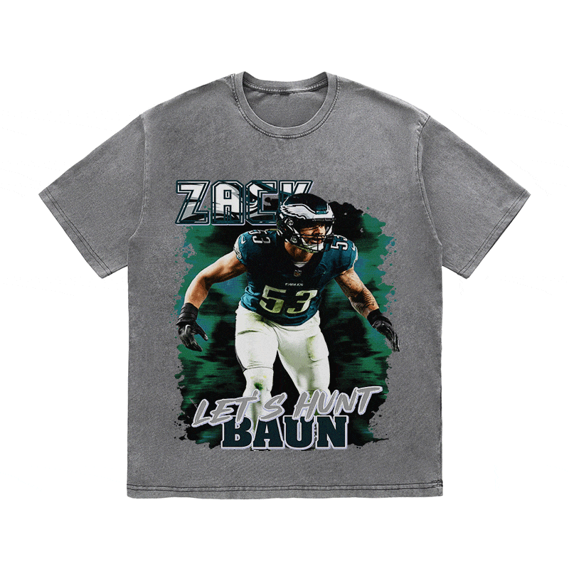 RDMCLOTHINGART tapestry hoodie ZACK BAUN HEAVY WEIGHT COTTON TEE-9084