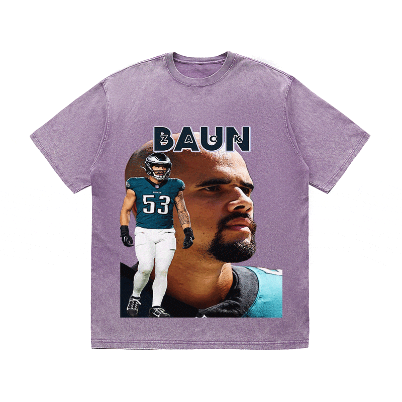 RDMCLOTHINGART tapestry hoodie ZACK BAUN HEAVY WEIGHT COTTON TEE-9087