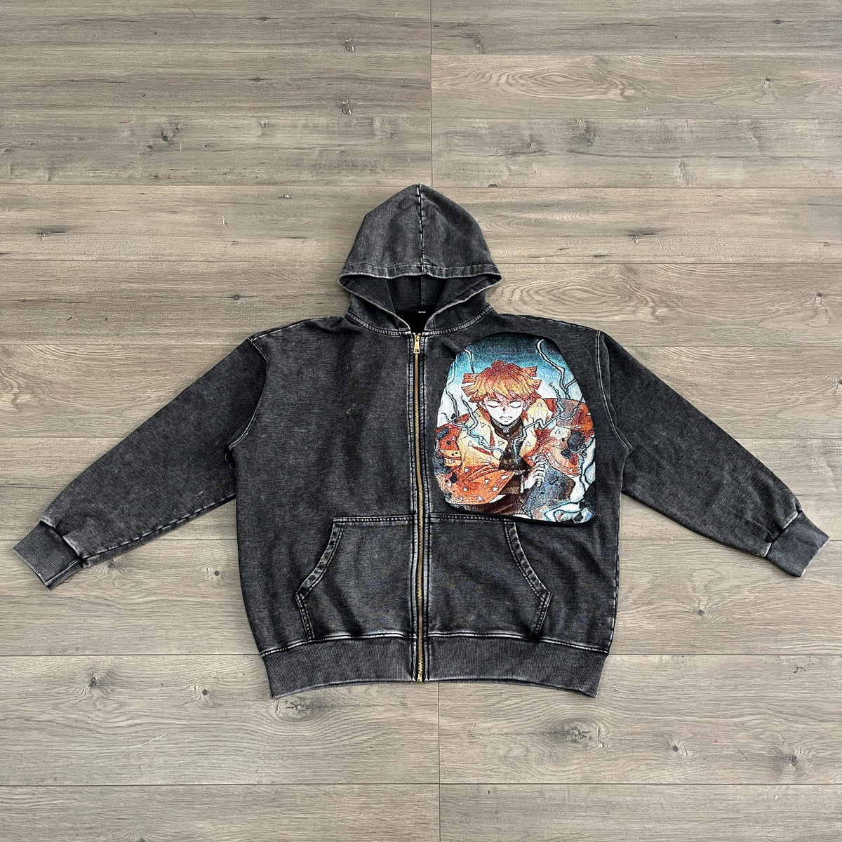 RDMCLOTHINGART tapestry hoodie ZENITSU TAPESTRY PATCH HOODIE-9243