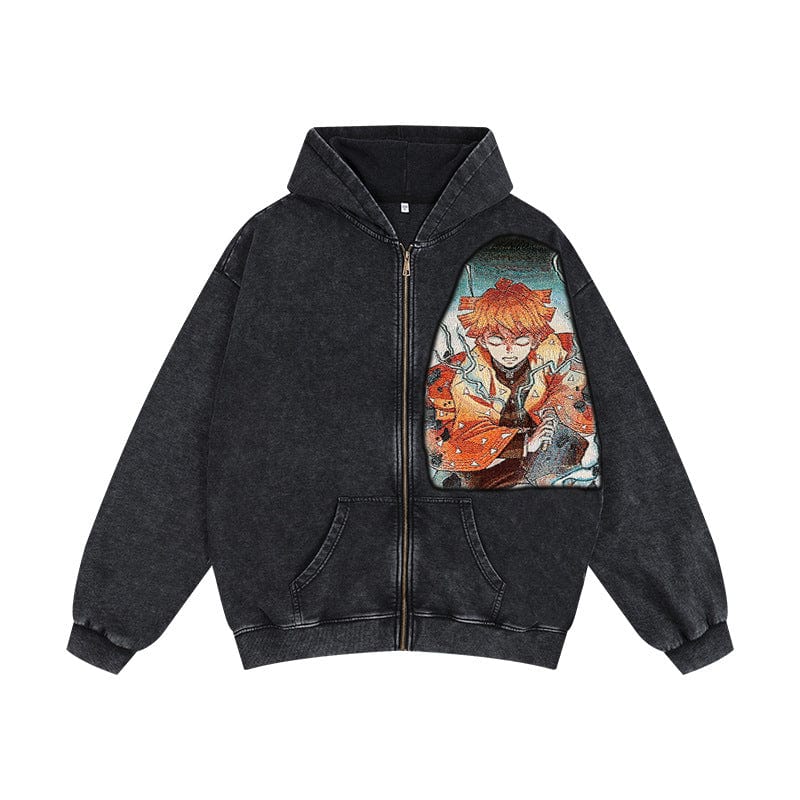 RDMCLOTHINGART tapestry hoodie ZENITSU TAPESTRY PATCH HOODIE-9243